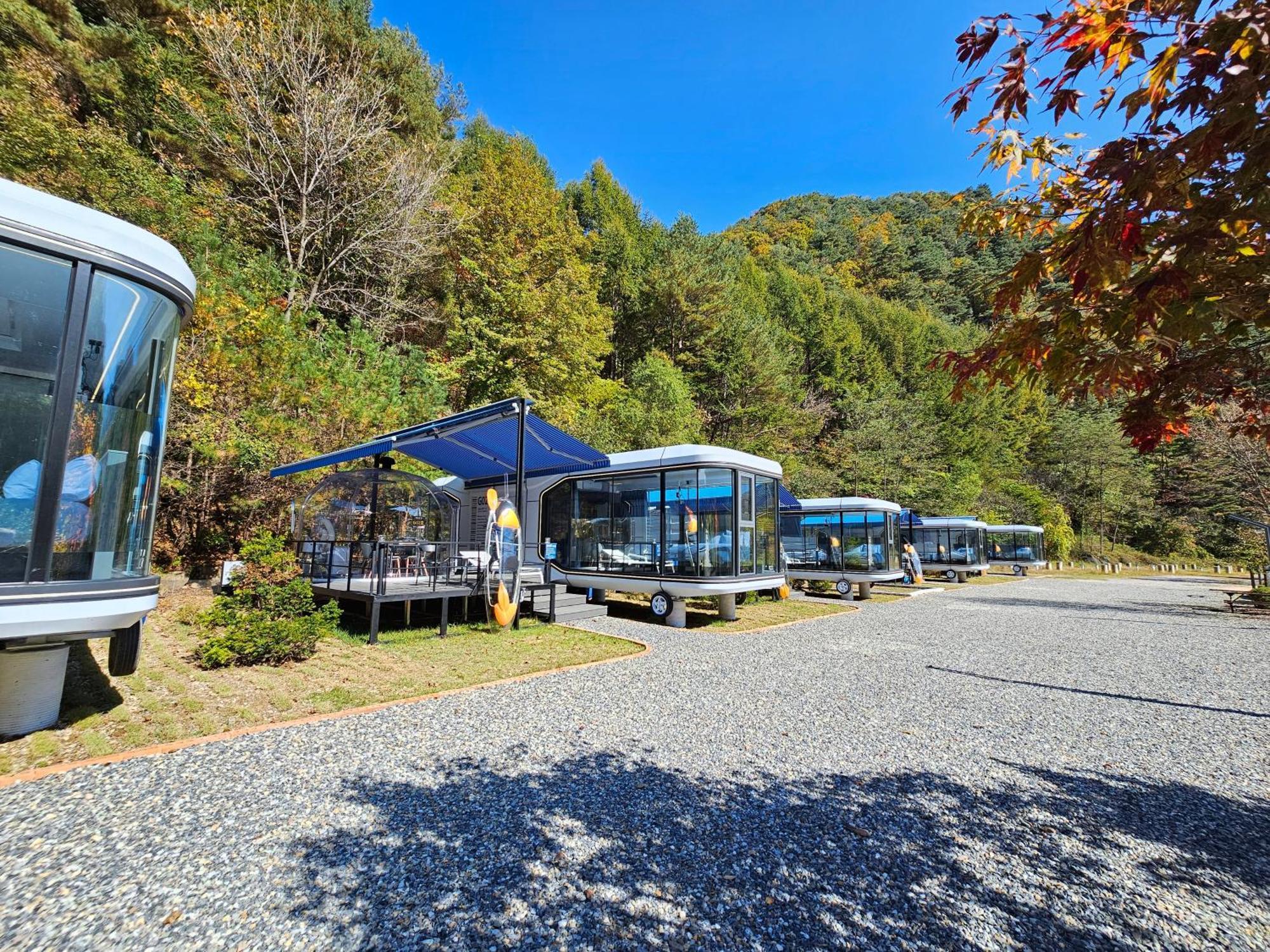 Galaxy X Hotel Type Caravan Glamping & Pension Pyeongchang Eksteriør billede