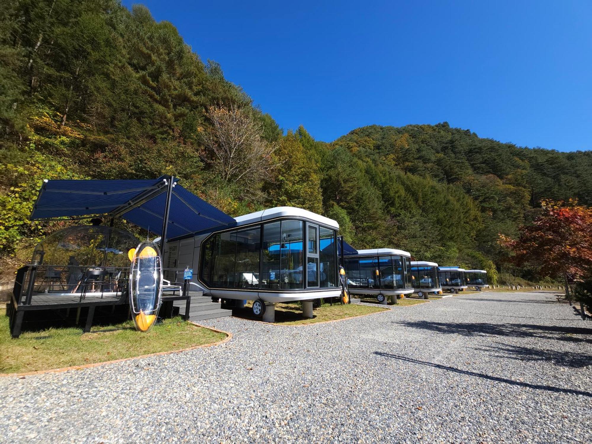 Galaxy X Hotel Type Caravan Glamping & Pension Pyeongchang Eksteriør billede